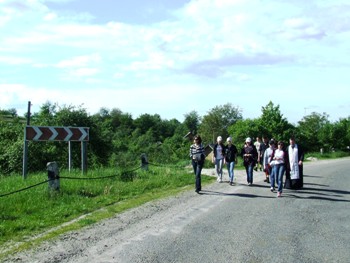 Вінницька молодь на прощі в Уневі